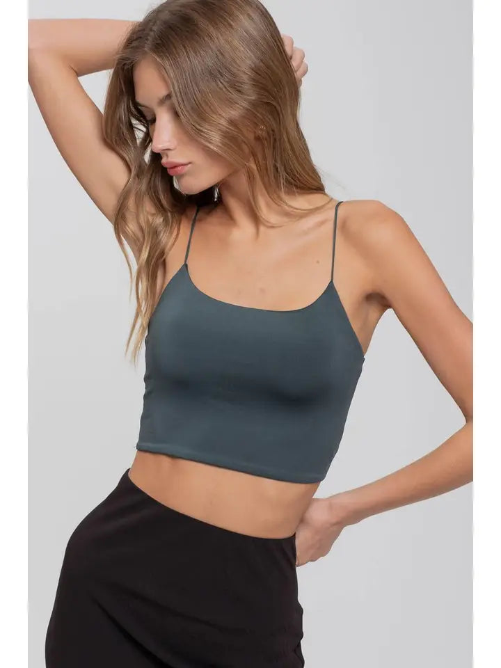 Bretta Seamless Cropped Knit Cami Top