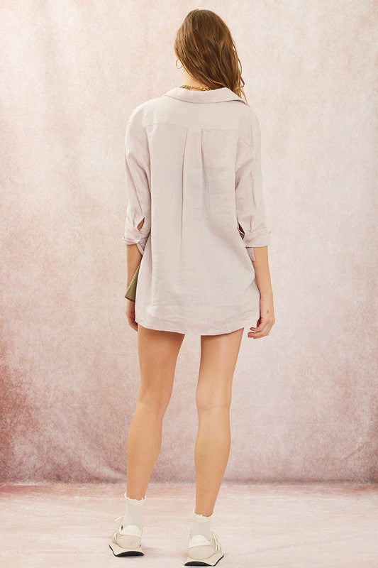 Sabrina Linen Button Down
