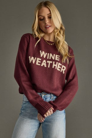 Harlo Wine Weather Sweater