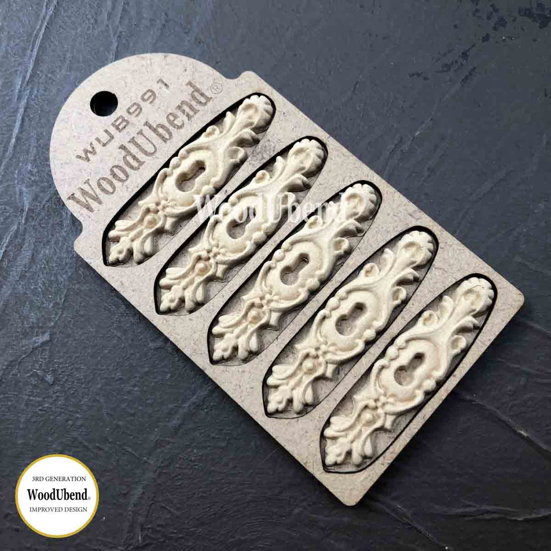 WoodUbend Five Keyholes Moulds WUB0991 (Set of 2)