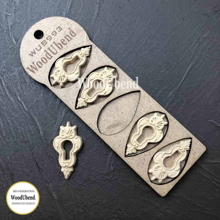 WoodUbend Five Keyholes Moulds WUB0993 (Set of 2)