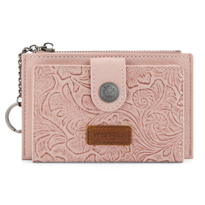 Crystal Floral Embossed Wallet