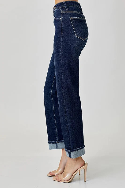 Nash Cross Over Straight Leg Jeans