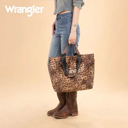 Rhiannon Leopard Wrangler Tote