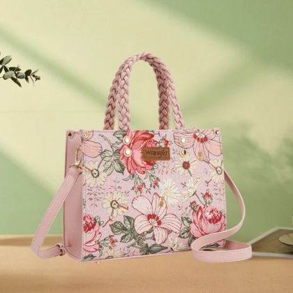 Lindsey Floral Braided Handle Tote