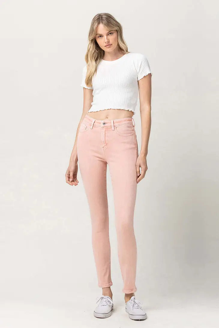 Bella High Rise Skinny - Peach