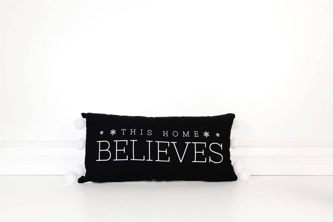 Believes Reversible Linen Pillow