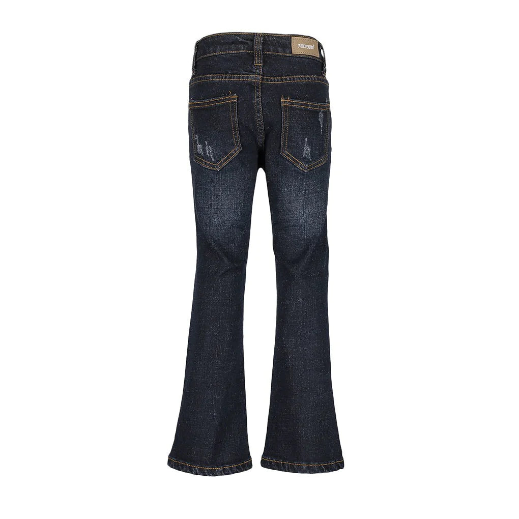 Girls Reese Destroyed Flare Jeans