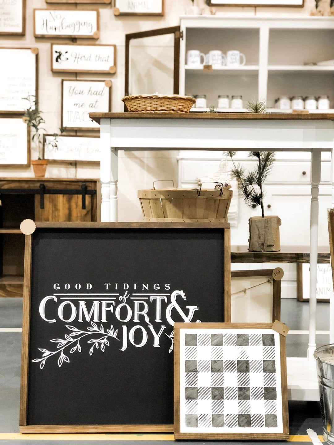 Good Tidings of Comfort and Joy | Christmas Wood Sign