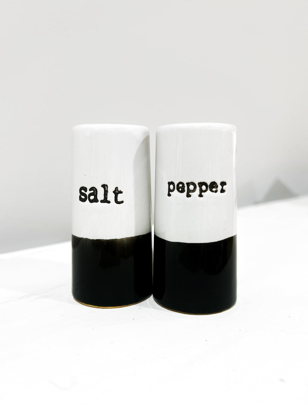 Black & White Salt & Pepper Shaker - The Loft/ 36 Eleven